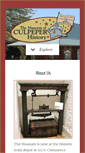 Mobile Screenshot of culpepermuseum.com
