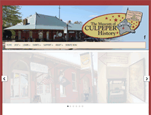 Tablet Screenshot of culpepermuseum.com